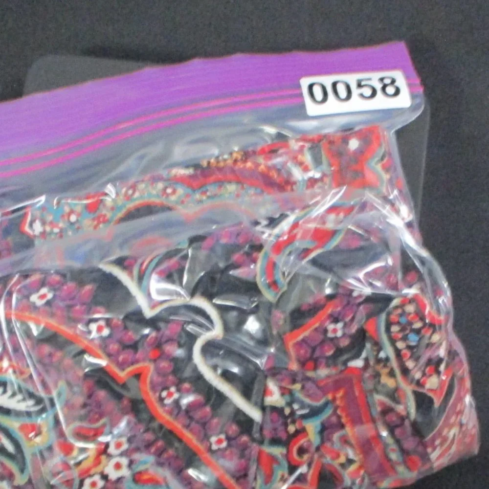 J.Jill Loose Fit Leggings Paisley Design Black & Purple Women Size | XL - Picture 10 of 10